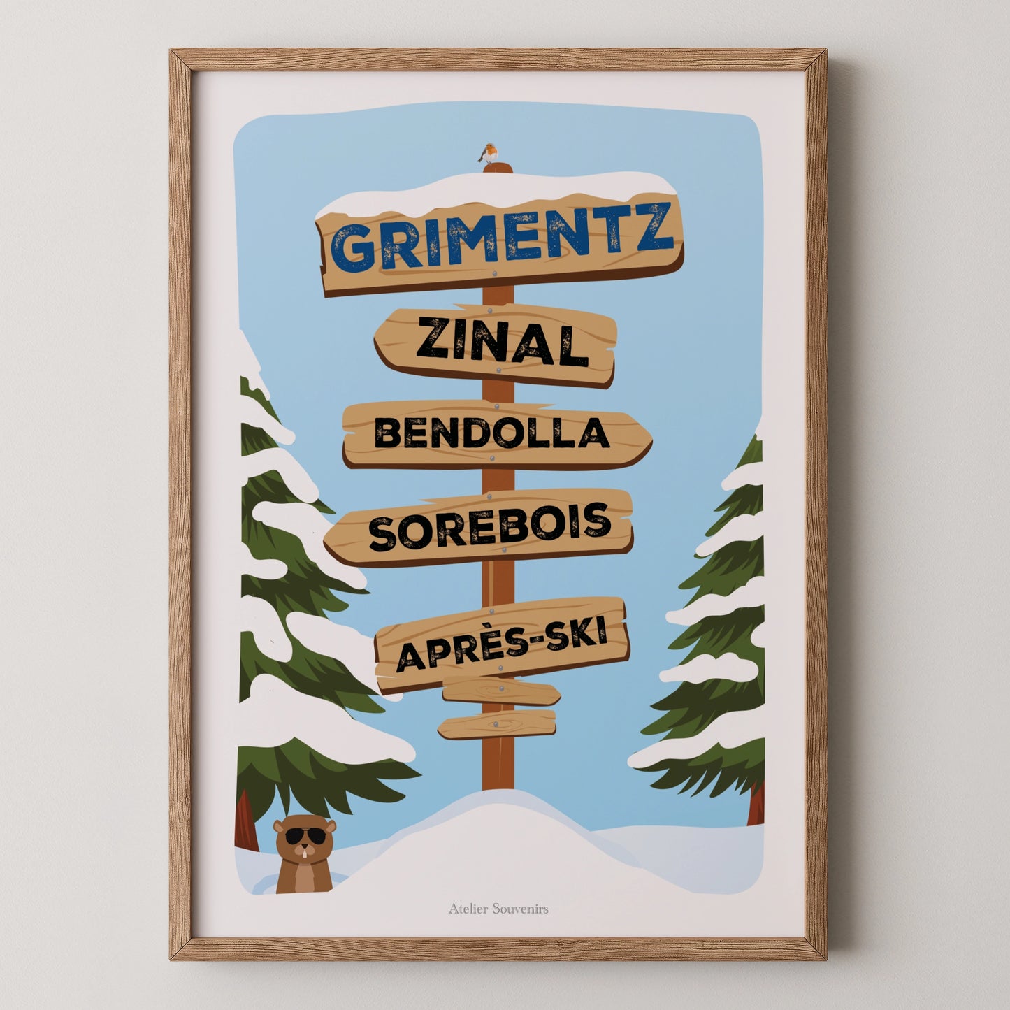 Affiche Les Panneaux Suisses Grimentz