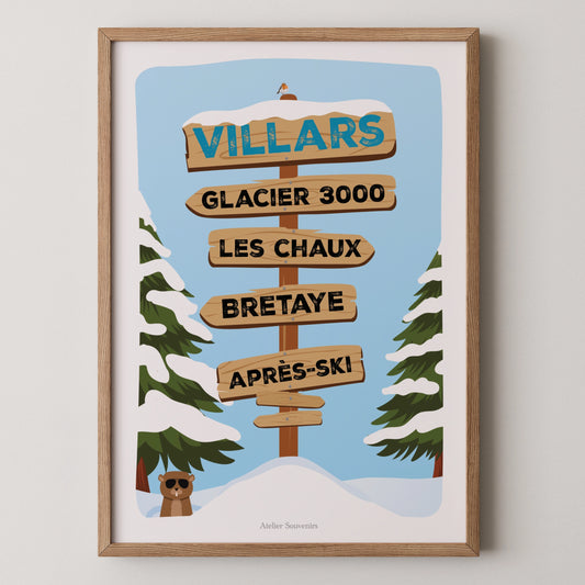 Affiche Les Panneaux Suisses Villars