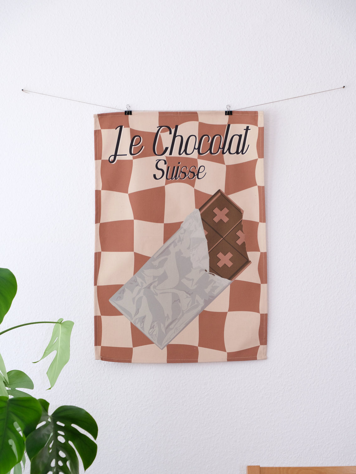 Torchon de cuisine en coton bio – Le Chocolat Suisse