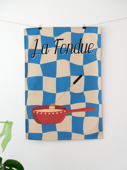 Torchon de cuisine en coton bio – La Fondue