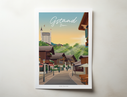 Affiche Gstaad - Eté