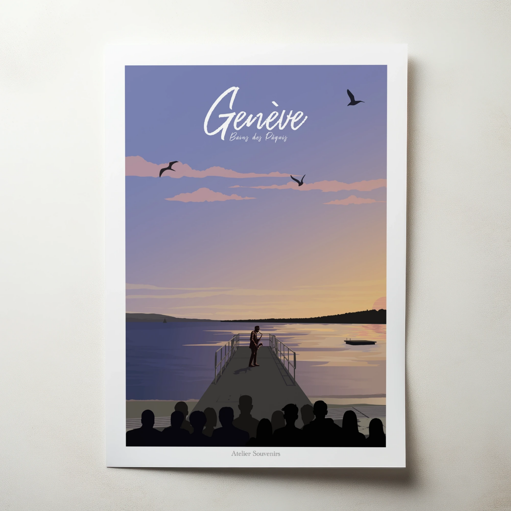 Affiche Genève Bains des Pâquis