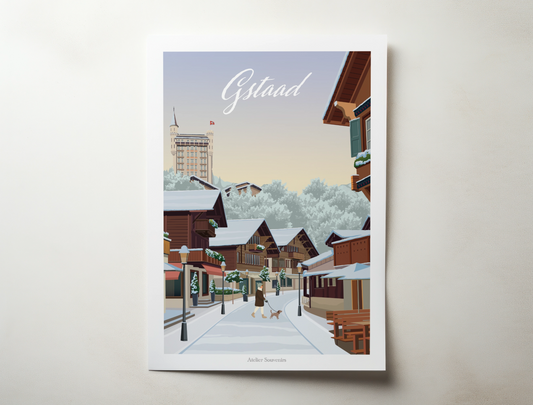 Affiche Gstaad - Hiver