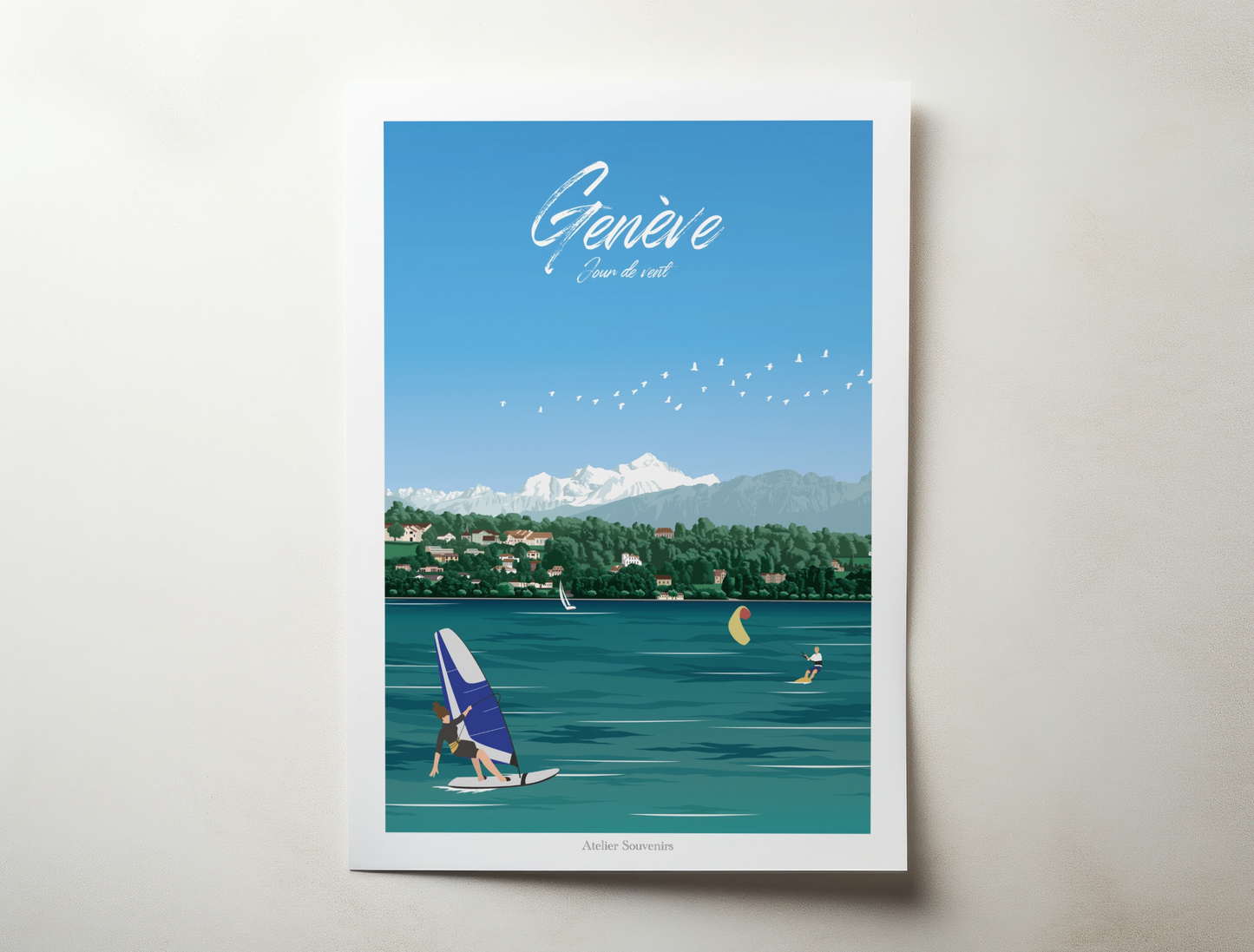Genfer Poster - Windiger Tag