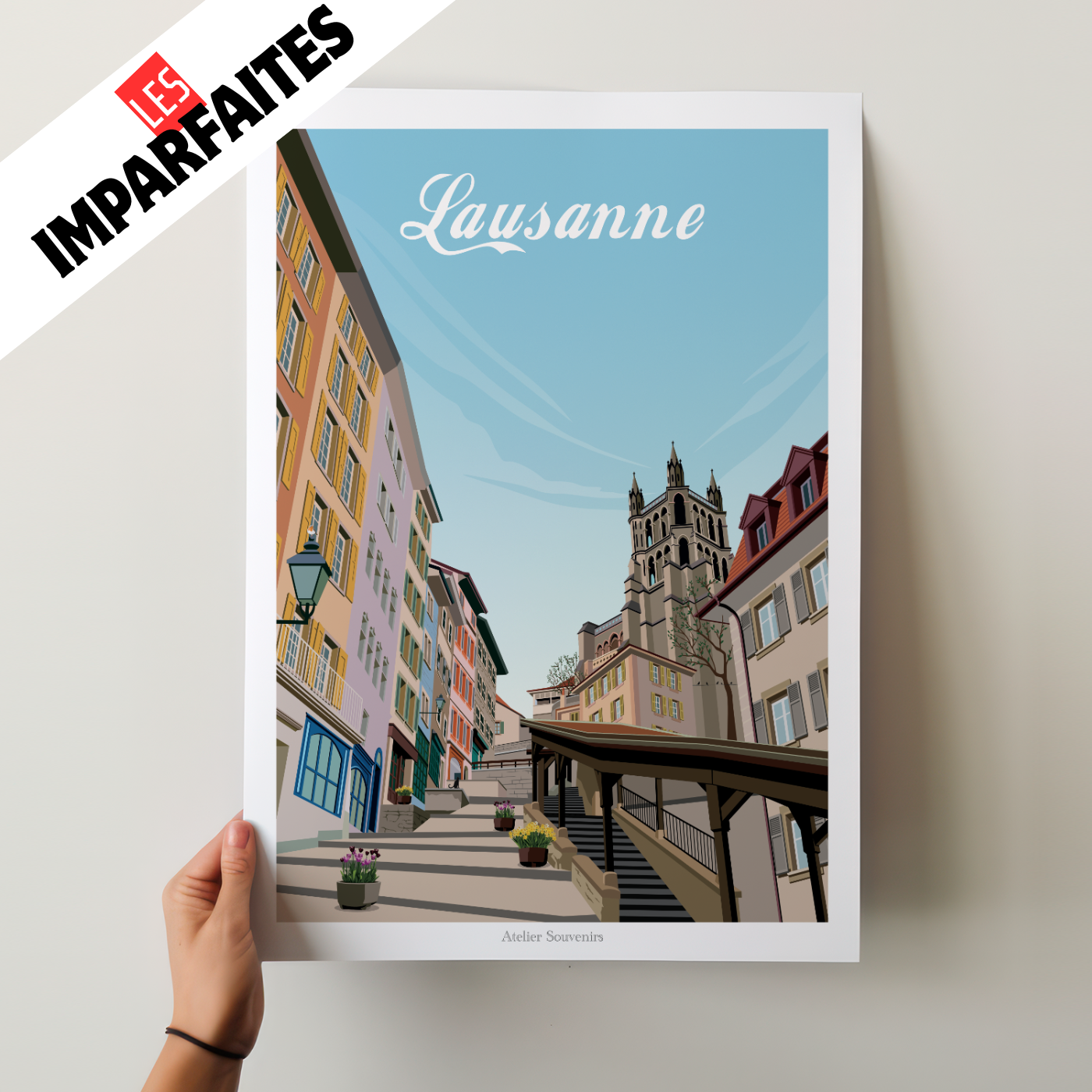 Die Unvollkommenen – 30x40cm Lausanne – Altstadt