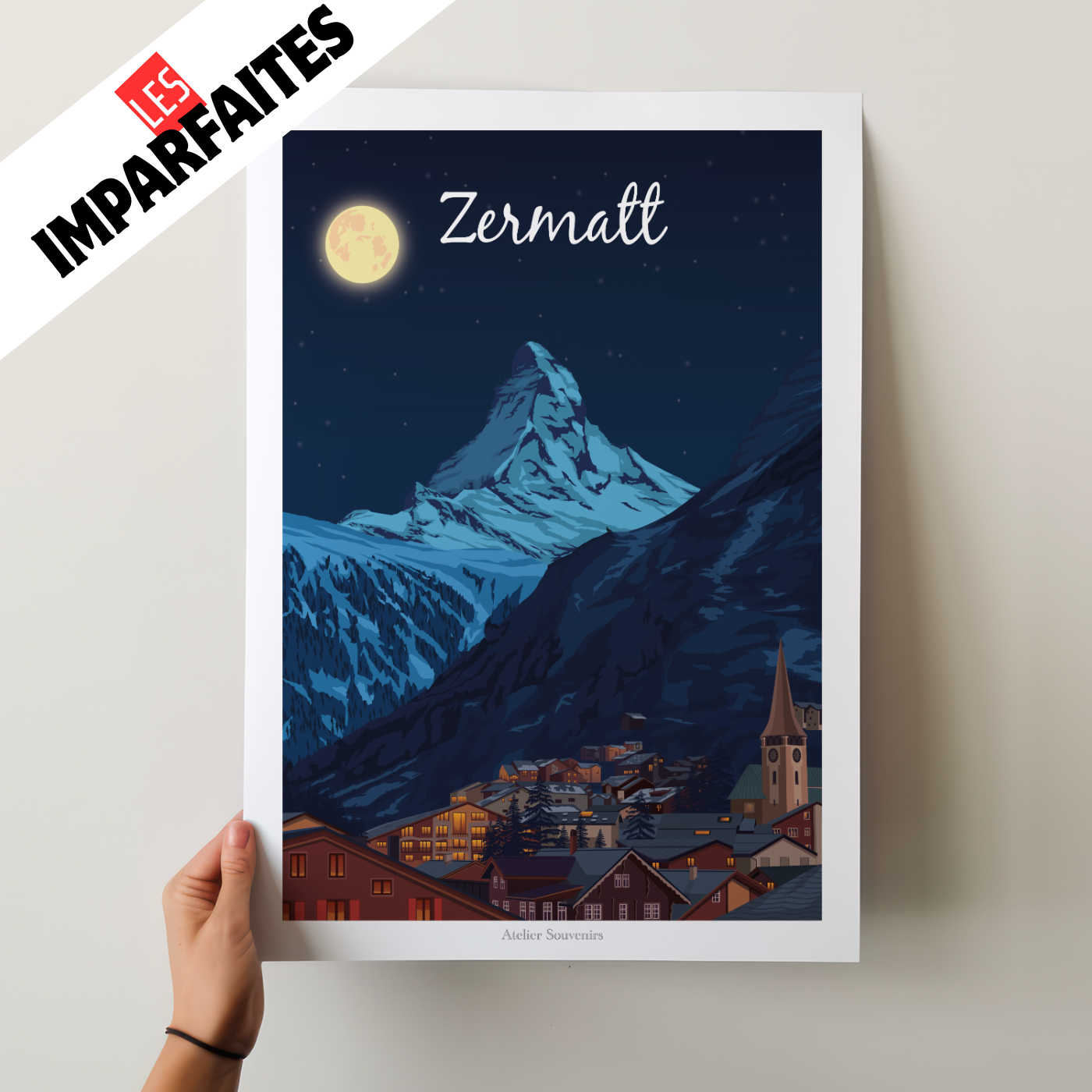 Die Unvollkommenen - 30x40cm Zermatt - Sternennacht