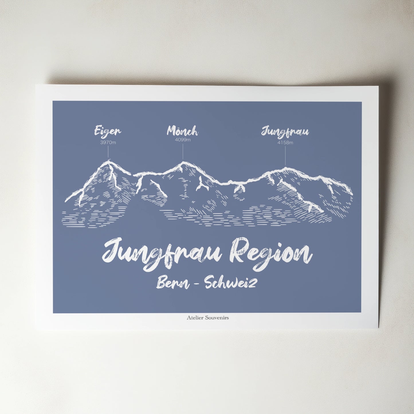 Affiche Jungfrau Region – Trio majestueux