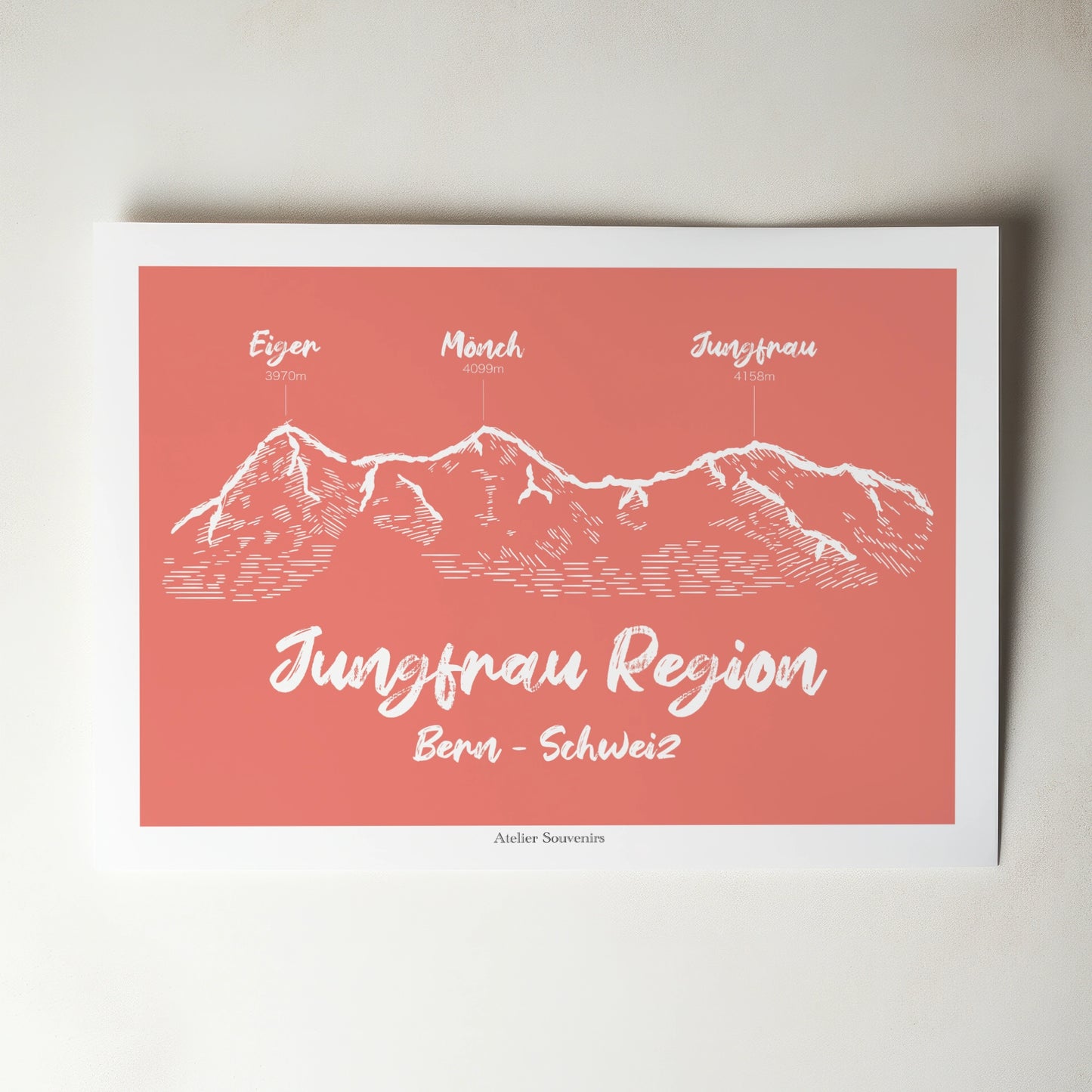 Affiche Jungfrau Region – Trio majestueux