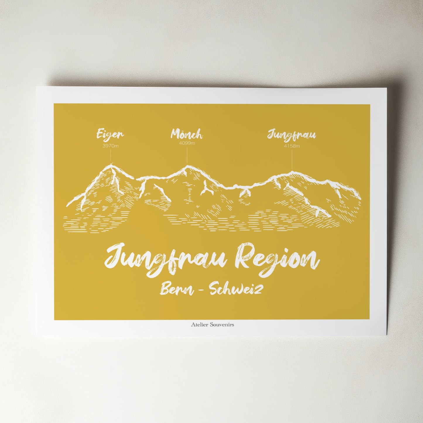 Affiche Jungfrau Region – Trio majestueux