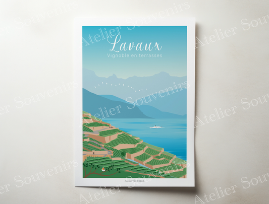 Affiche Lavaux - Vignoble en terrasse