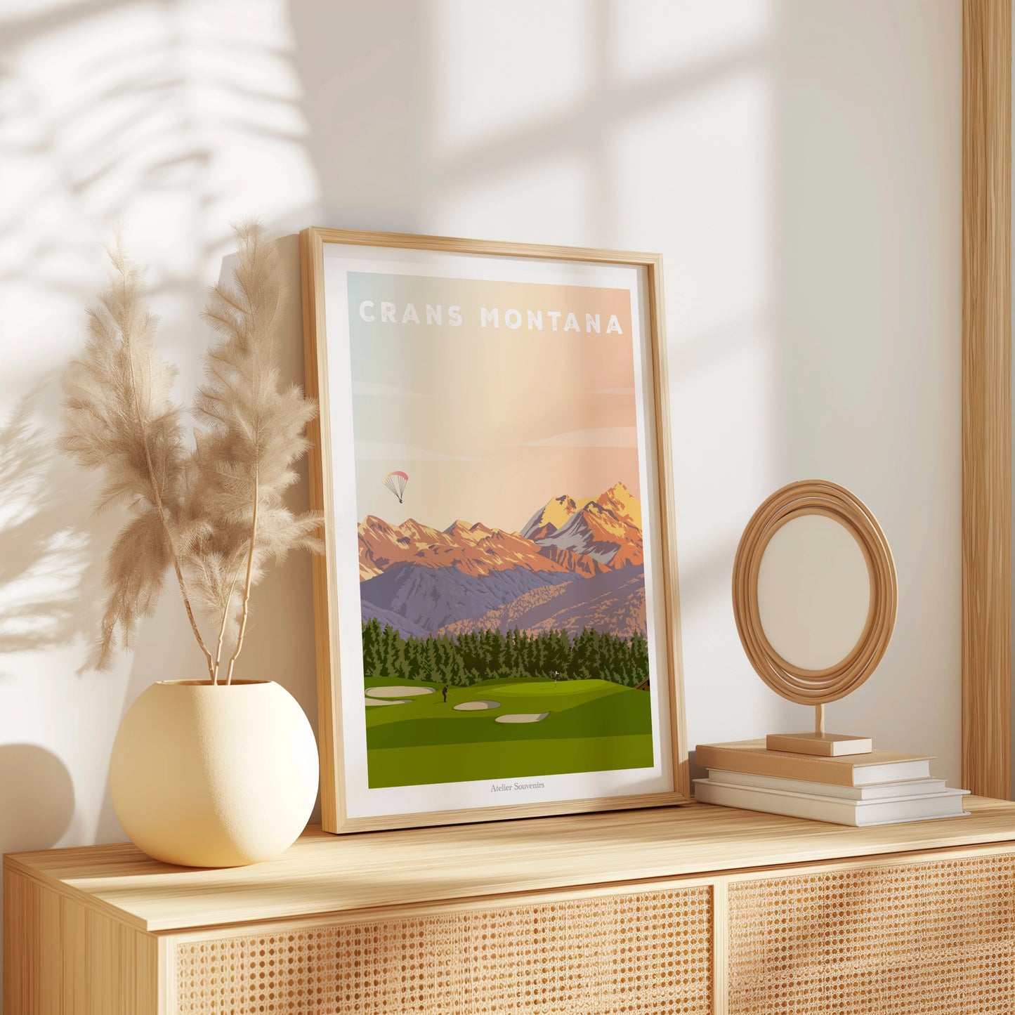 Affiche Valais - Crans Montana été