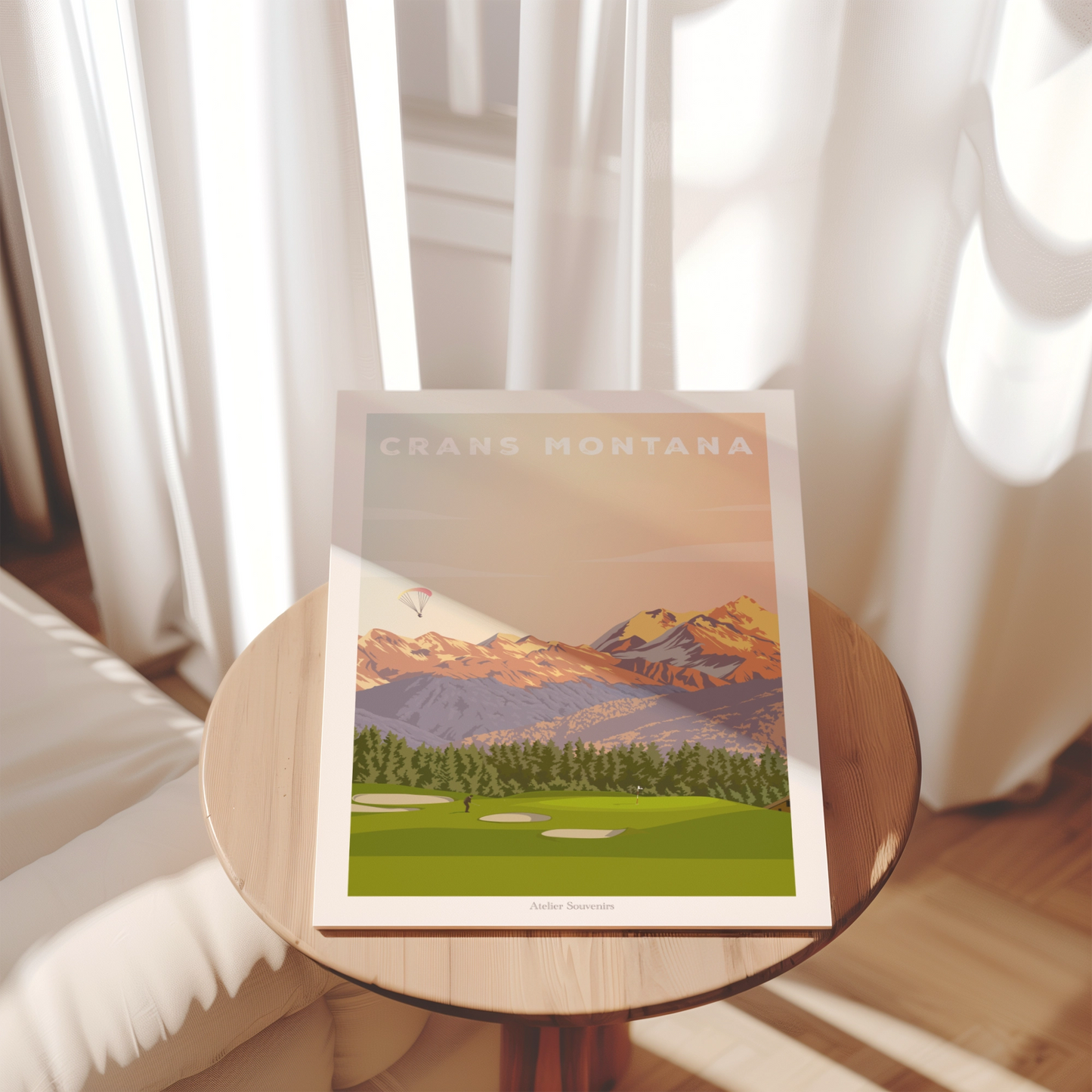 Affiche Valais - Crans Montana été