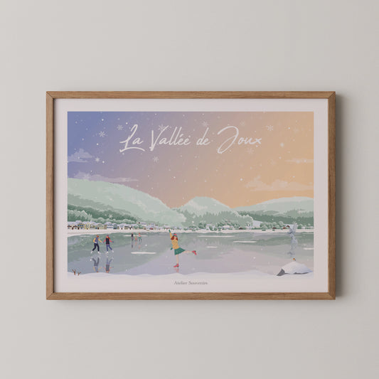 Affiche La Vallée de Joux - Hiver