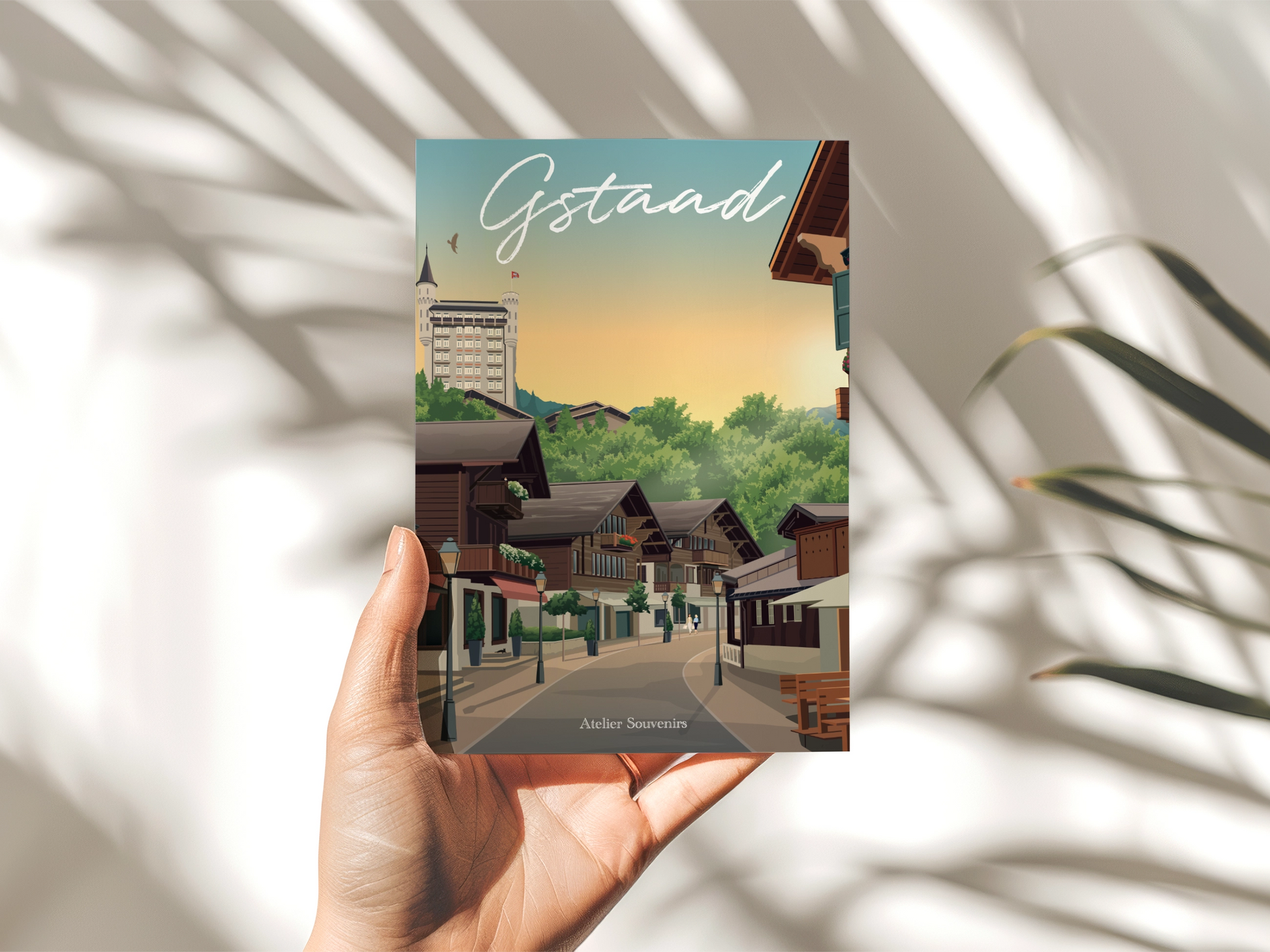 Carte Postale Berne - Gstaad été