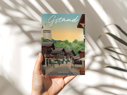 Carte Postale Berne - Gstaad été