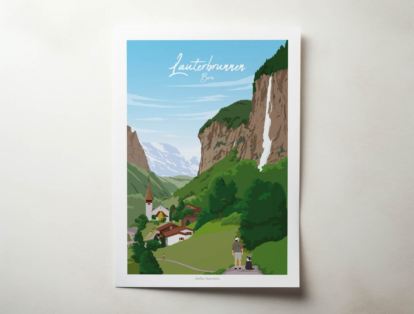 Affiche Bern - Lauterbrunnen - Atelier Souvenirs