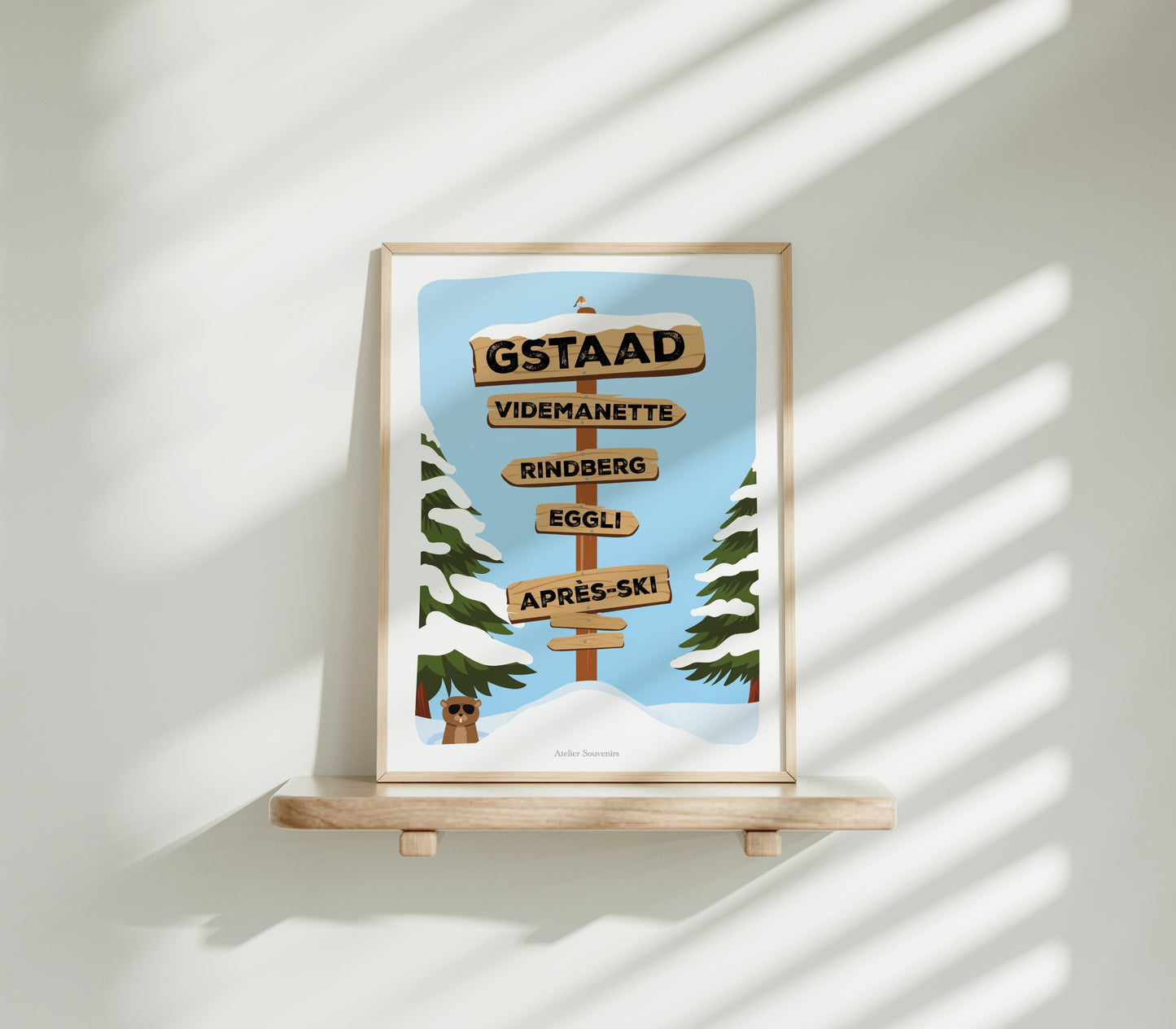 Affiche Les Panneaux Suisses Gstaad