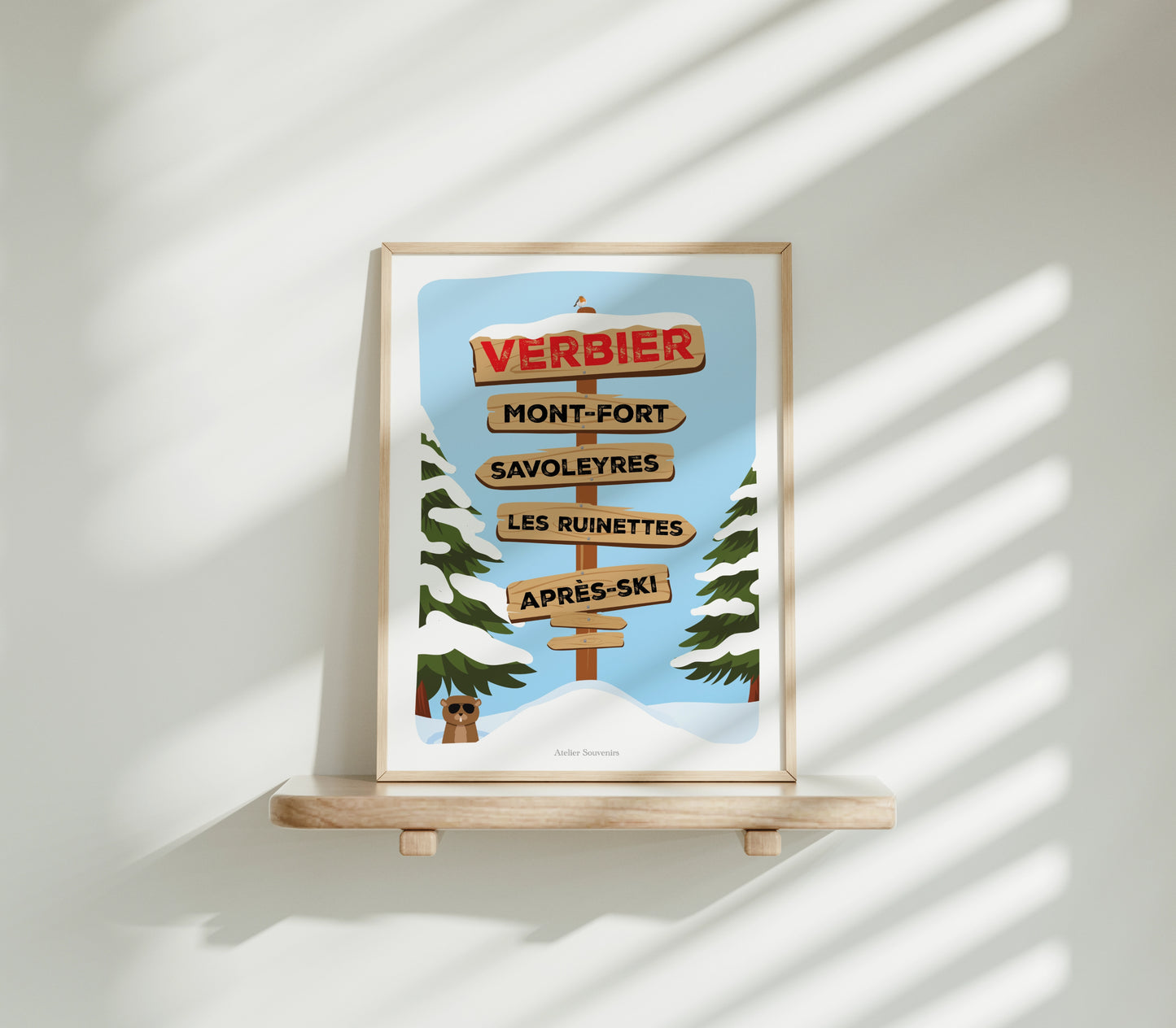 Affiche Les Panneaux Suisses Verbier