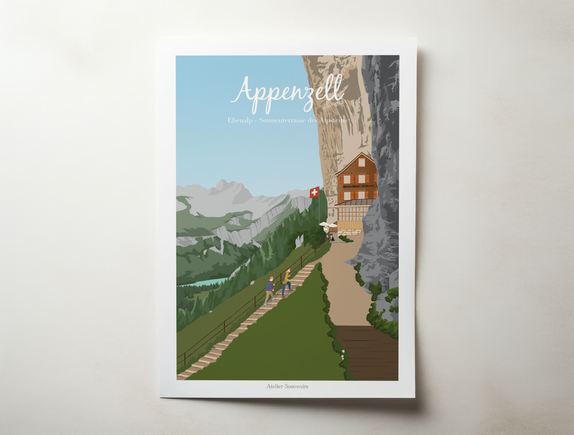 Affiche Appenzell - Ebenalp - Atelier Souvenirs