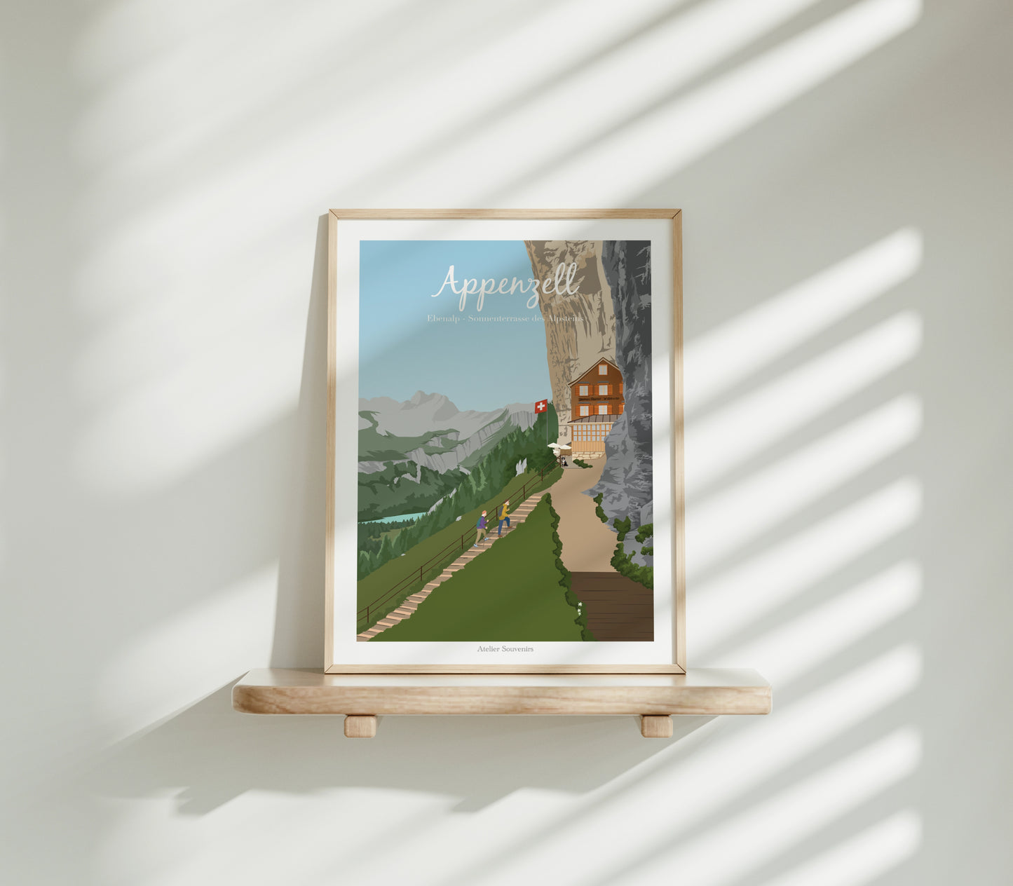 Affiche Appenzell - Ebenalp - Atelier Souvenirs