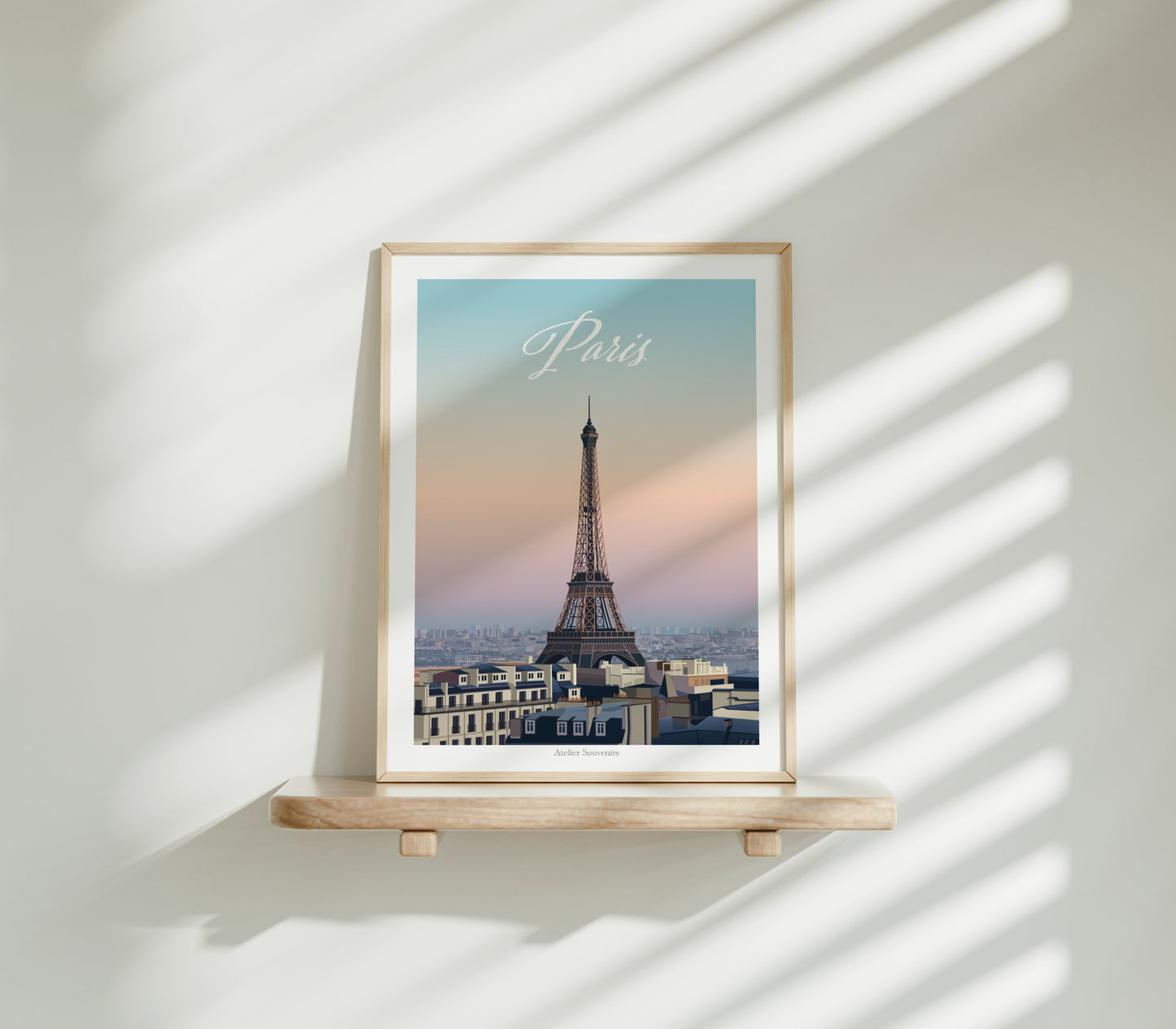 Affiche Paris - Lever de soleil sur les toits