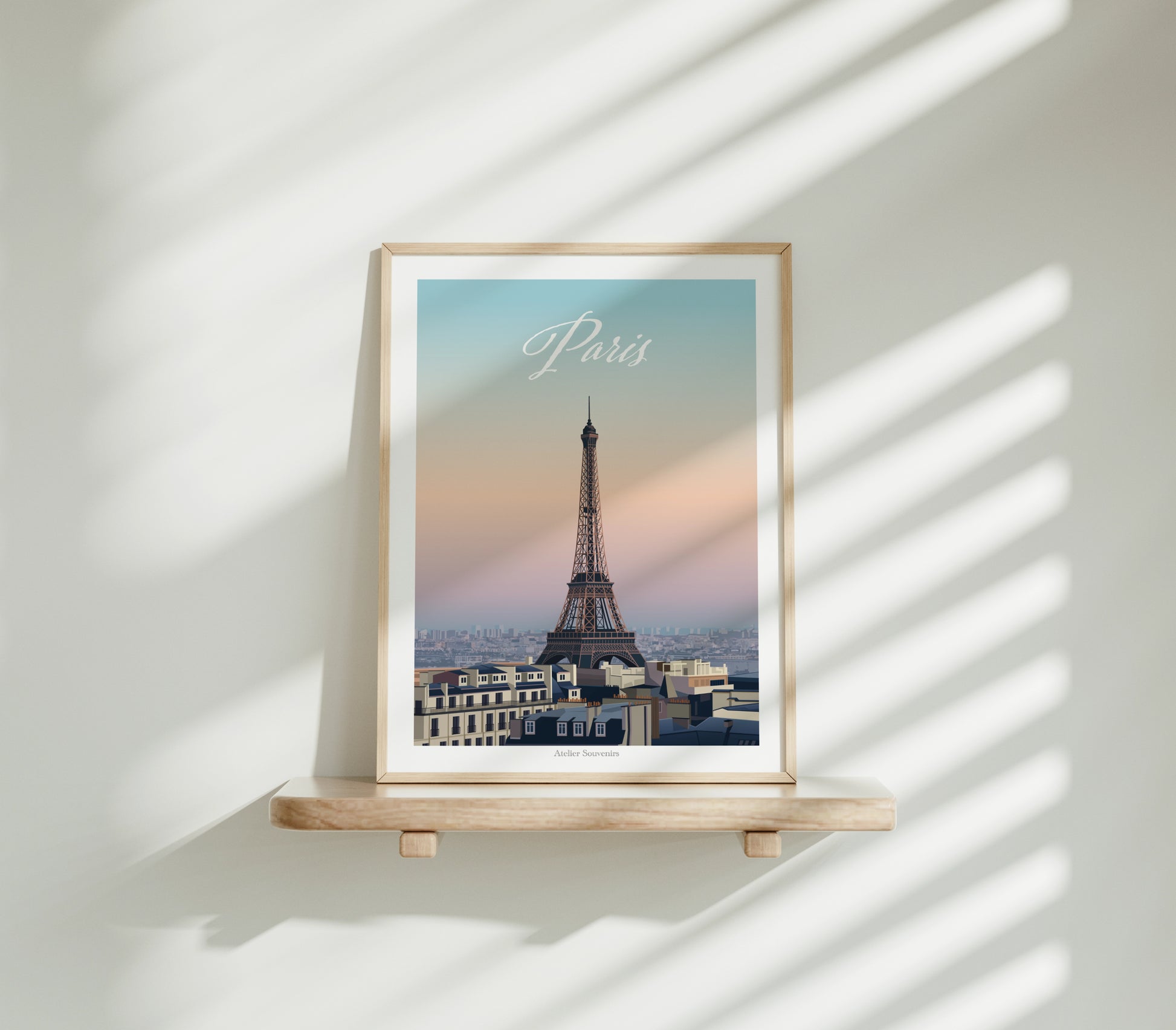 Affiche Paris - Lever de soleil sur les toits