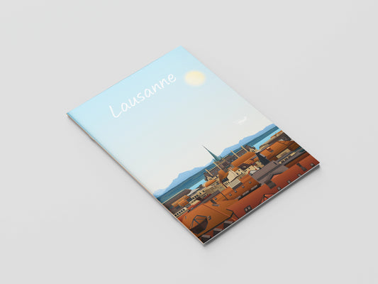 Carnet A5 Lausanne - Sur les toits
