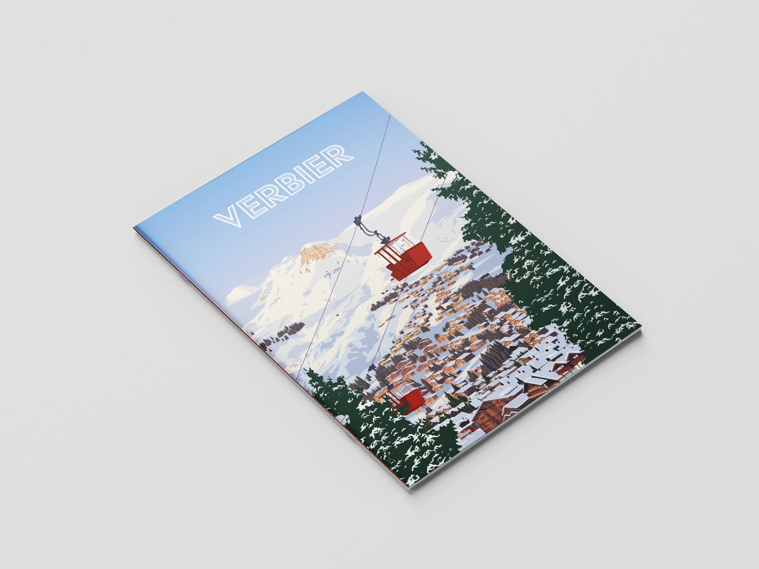 Carnet A5 Verbier - Sommets enneigés