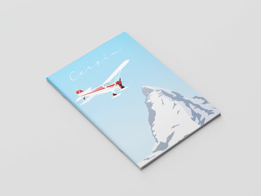 Carnet A5 Zermatt - Vol au-dessus du Cervin