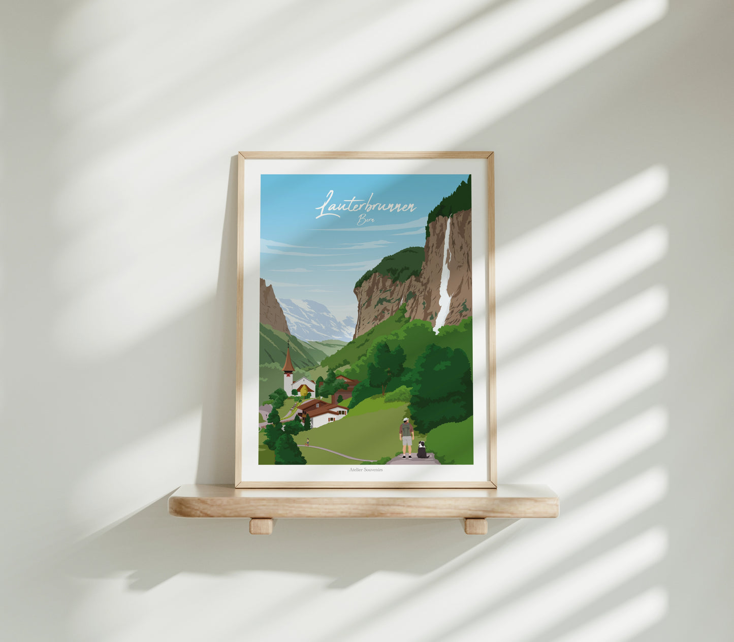 Affiche Bern - Lauterbrunnen - Atelier Souvenirs