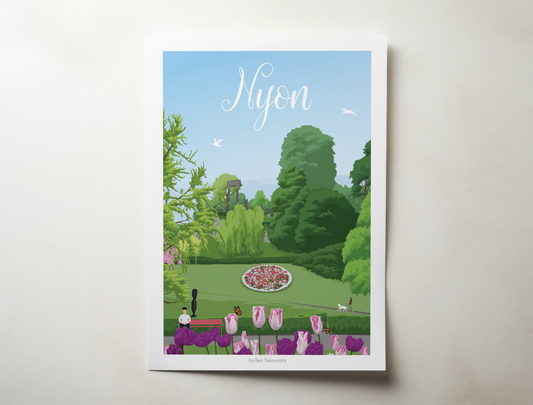 Affiche Nyon - Parc du Bourg-de-Rive