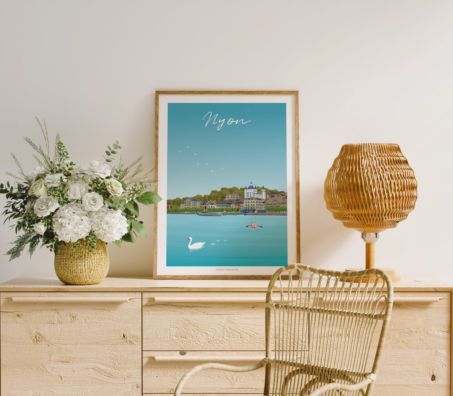 Affiche Nyon - Au bord du lac