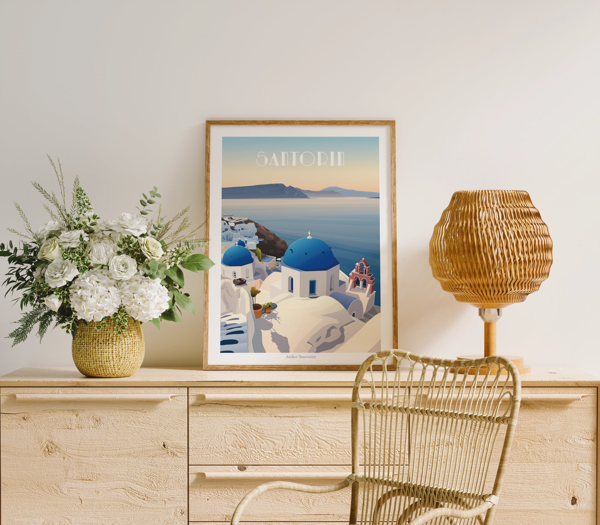 Affiche Grèce - Île de Santorin