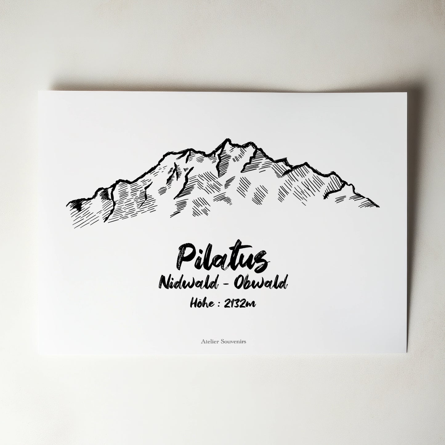 Affiche Pilatus - Sommet emblématique