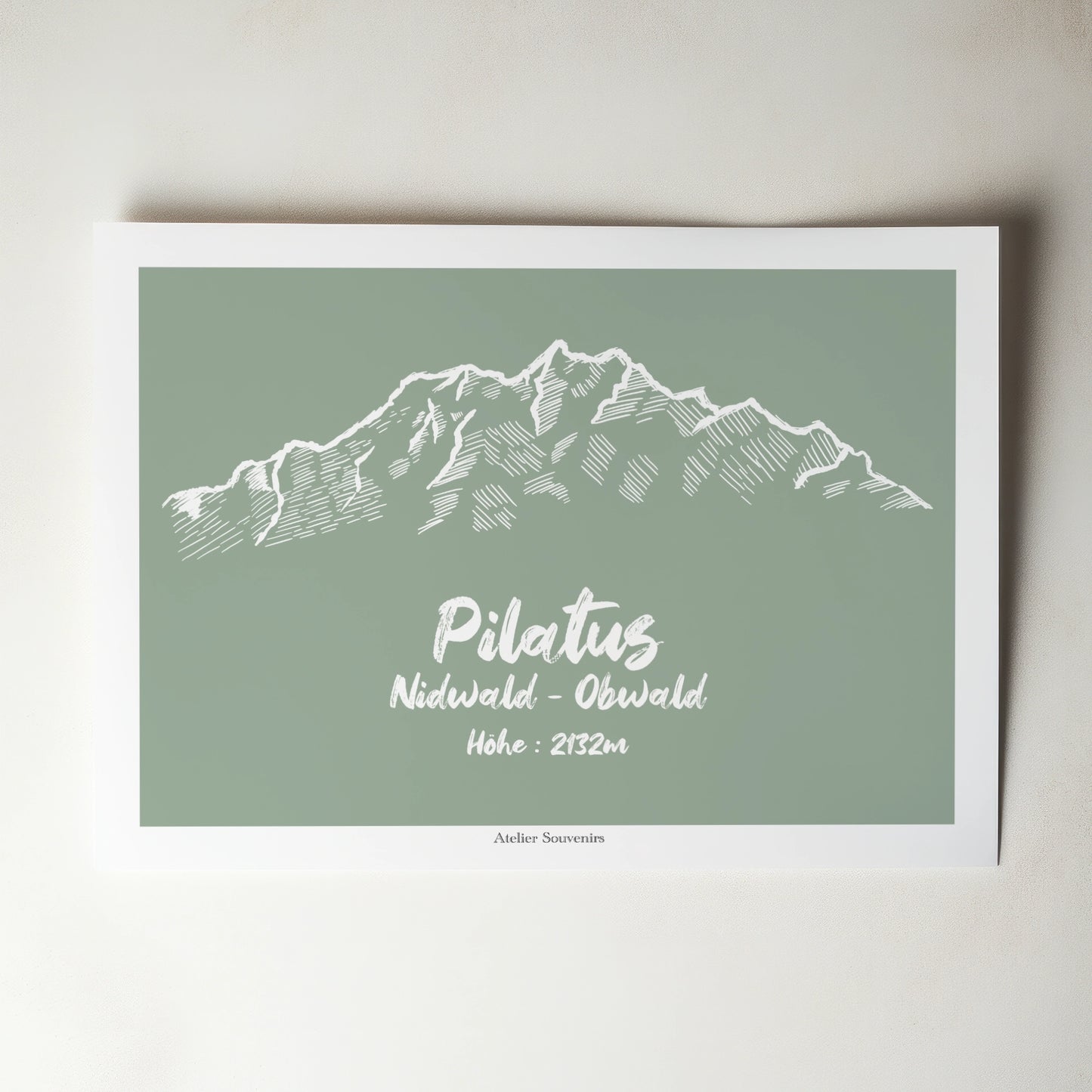 Affiche Pilatus - Sommet emblématique
