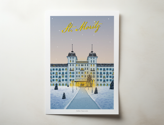 Affiche St. Moritz – Magie de l'hiver